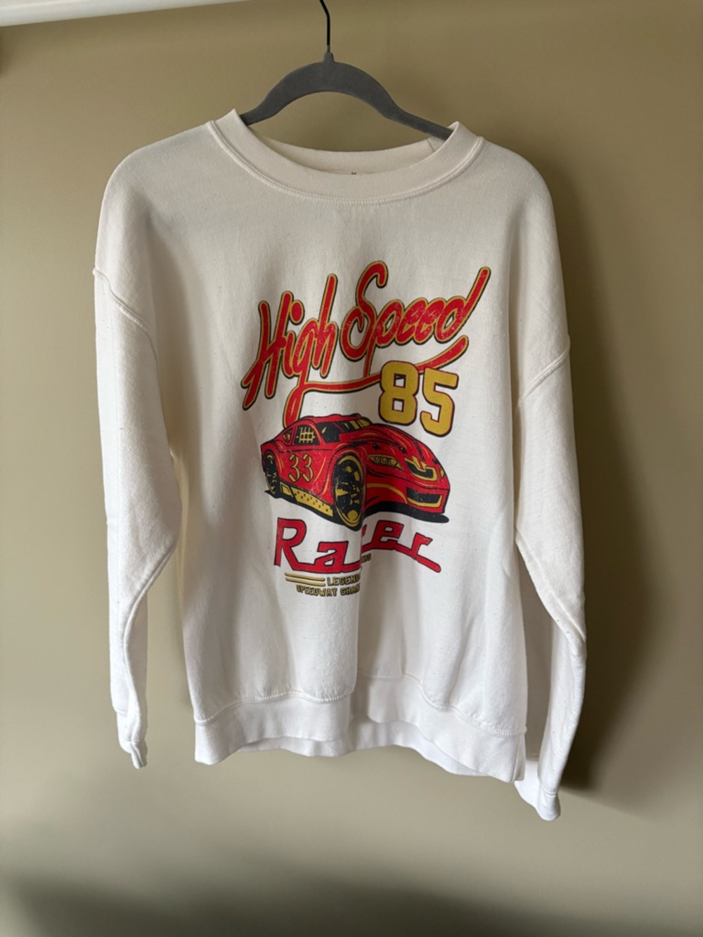 Altar'd State White Graphic Crewneck Sweatshirt